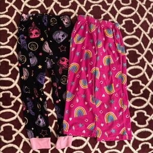 Girl fleece pajama pants 6T